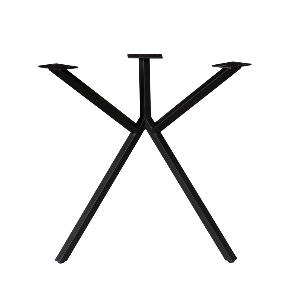 Tischbein Schwarz 53x71x74 cm – modernes & stabiles Metallgestell für individuelle Tischplatten