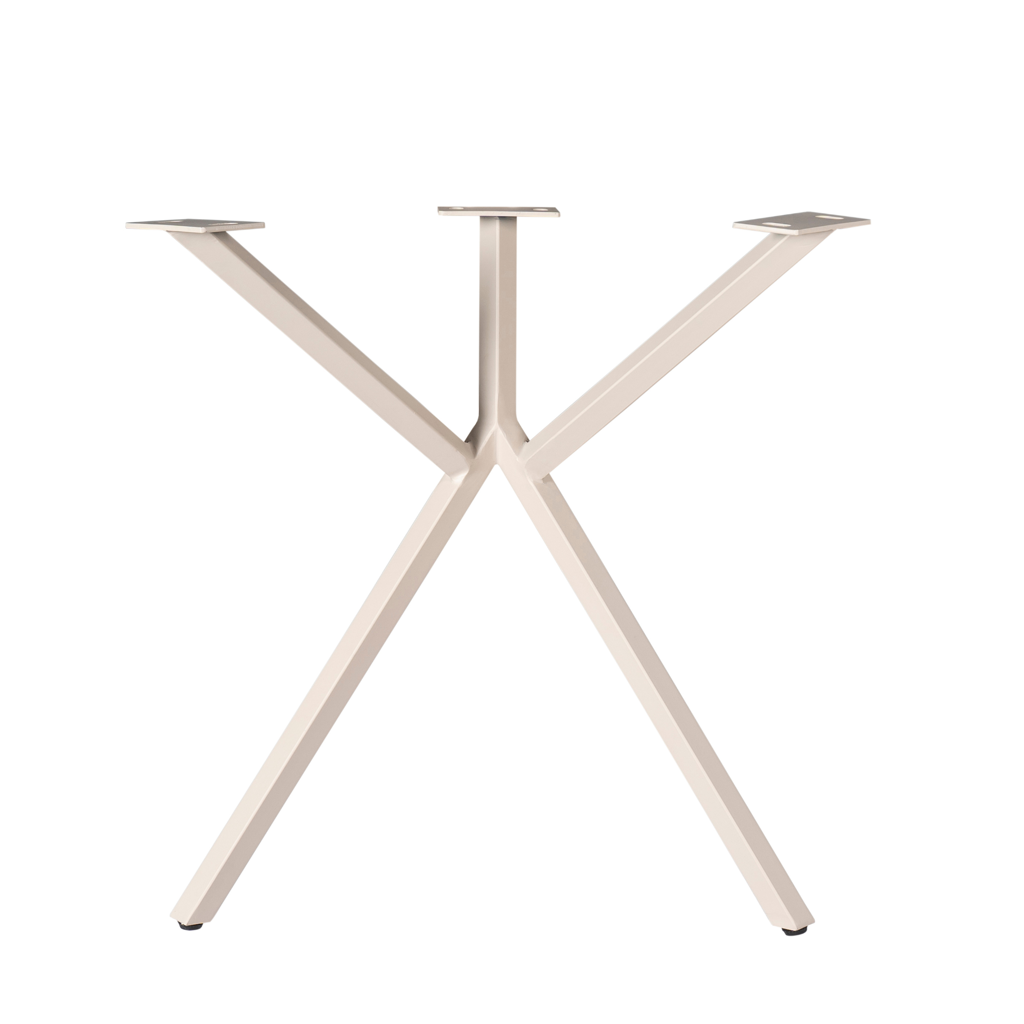 Tischbein Y 53x71x74 cm Sand – elegantes Metallgestell für Tischplatten 160–300 cm