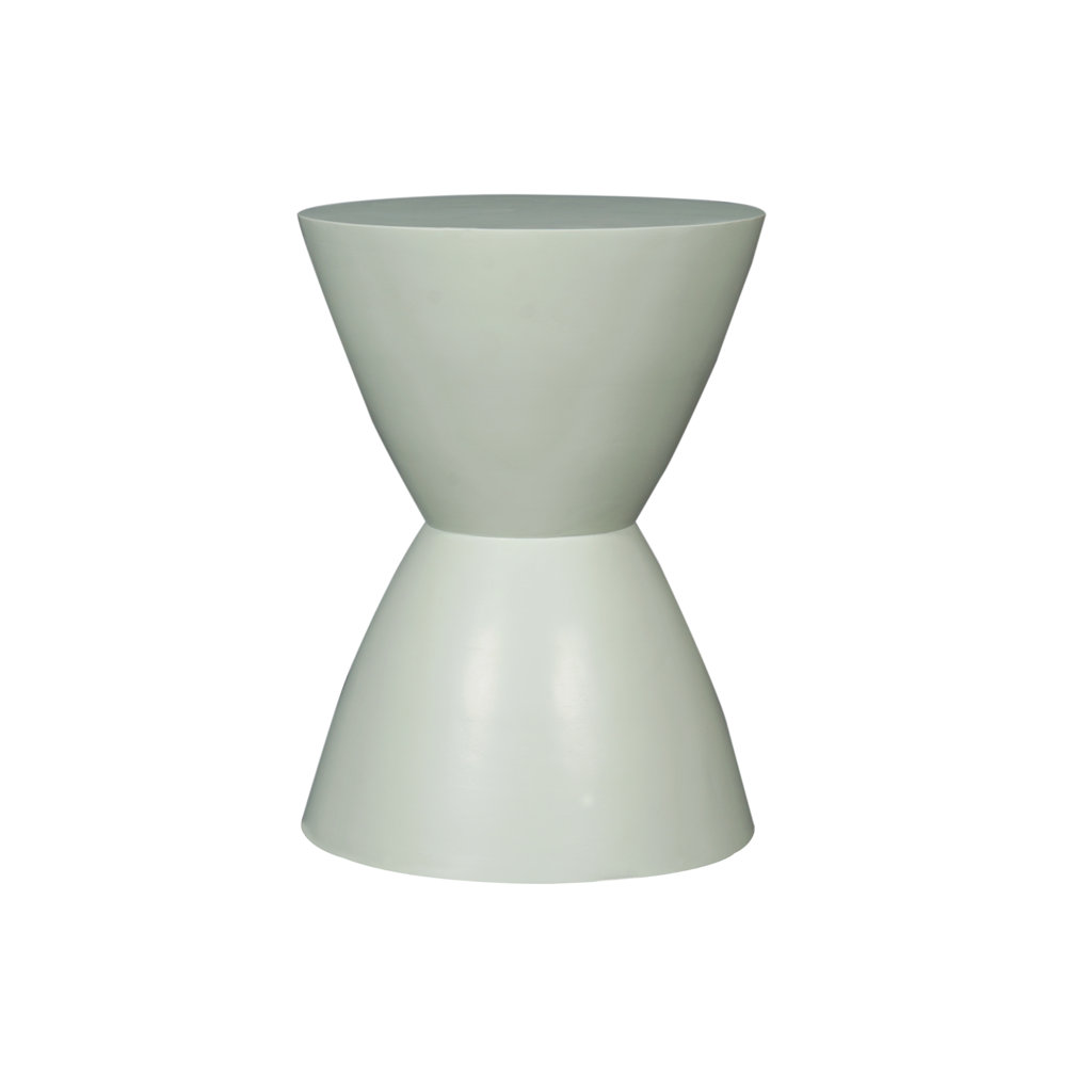 Beistelltisch Abbey Grün – Massives Mangoholz, einzigartiges Design, 33x33x45 cm