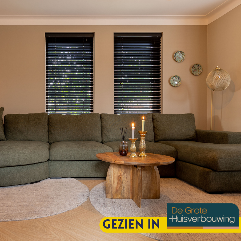 Couchtisch TeyTey 70x70x40 cm – runder Tisch aus massivem Mangoholz, natur, robust & zeitlos