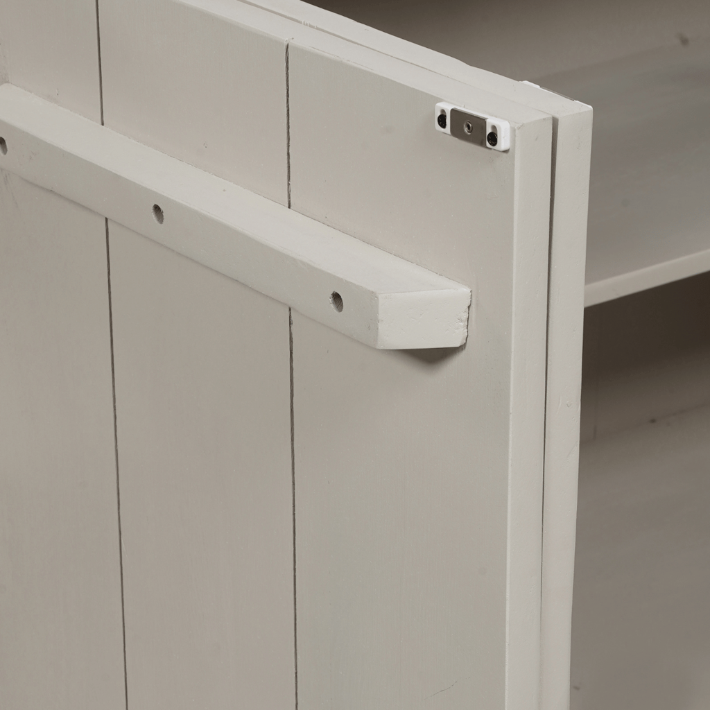 Sideboard Bali Sand 200x45x80 cm – modernes Mangoholz mit 4 Türen & Push-to-Open-System