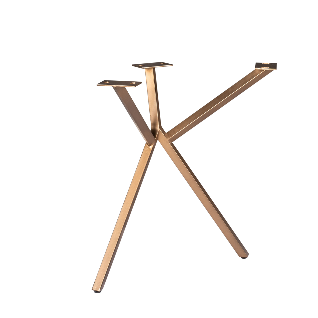 Tischbein Y Bronze – Elegantes Metallgestell mit Bronzefinish, 53 x 71 x 74 cm, passend für Tischplatten 160–300 cm
