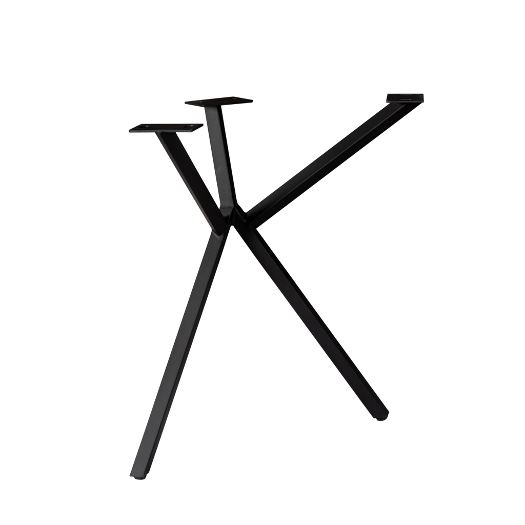 Tischbein Schwarz 53x71x74 cm – modernes & stabiles Metallgestell für individuelle Tischplatten