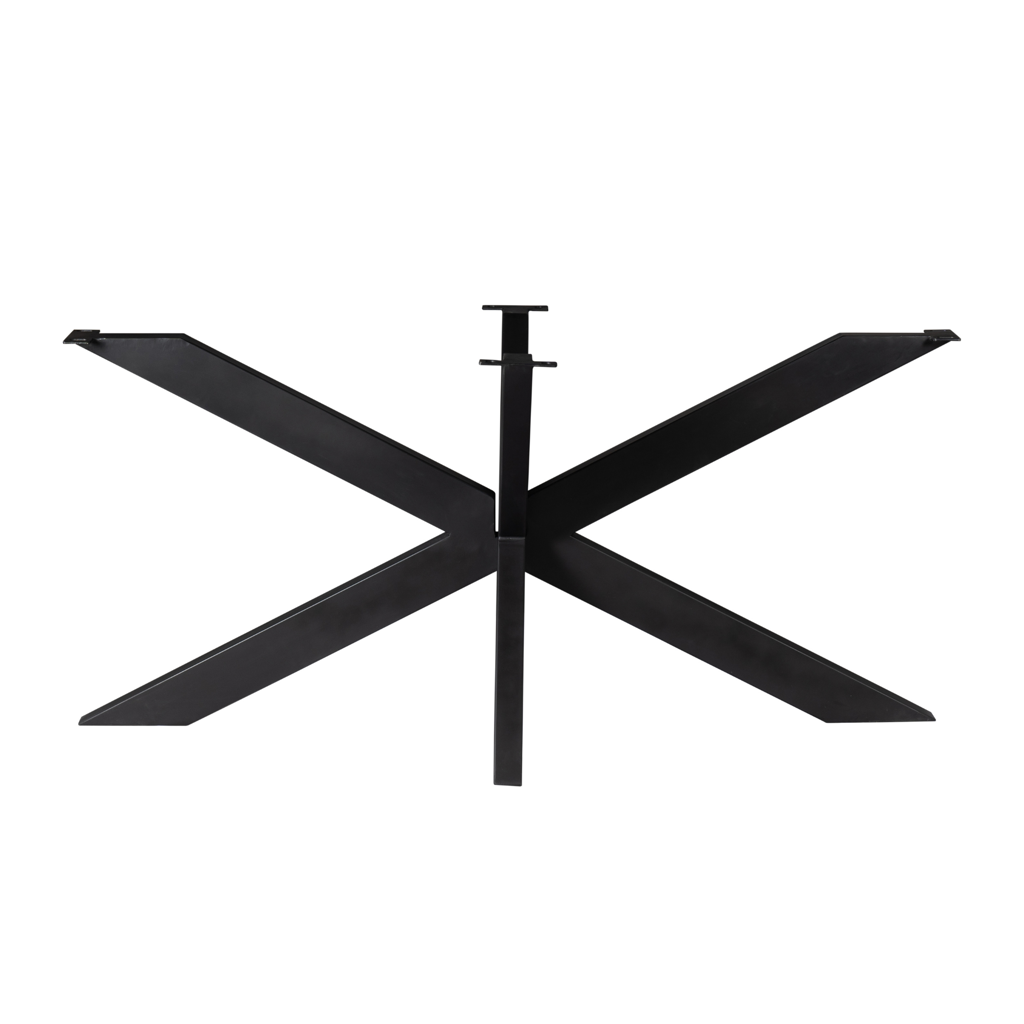 Tischbein Matrix Schwarz 160x83x73 cm – modernes Metallbein für Tischplatten 200–240 cm