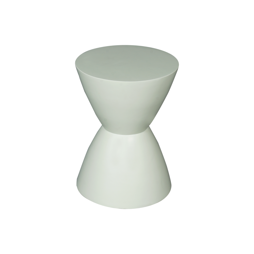 Beistelltisch Abbey Grün – Massives Mangoholz, einzigartiges Design, 33x33x45 cm