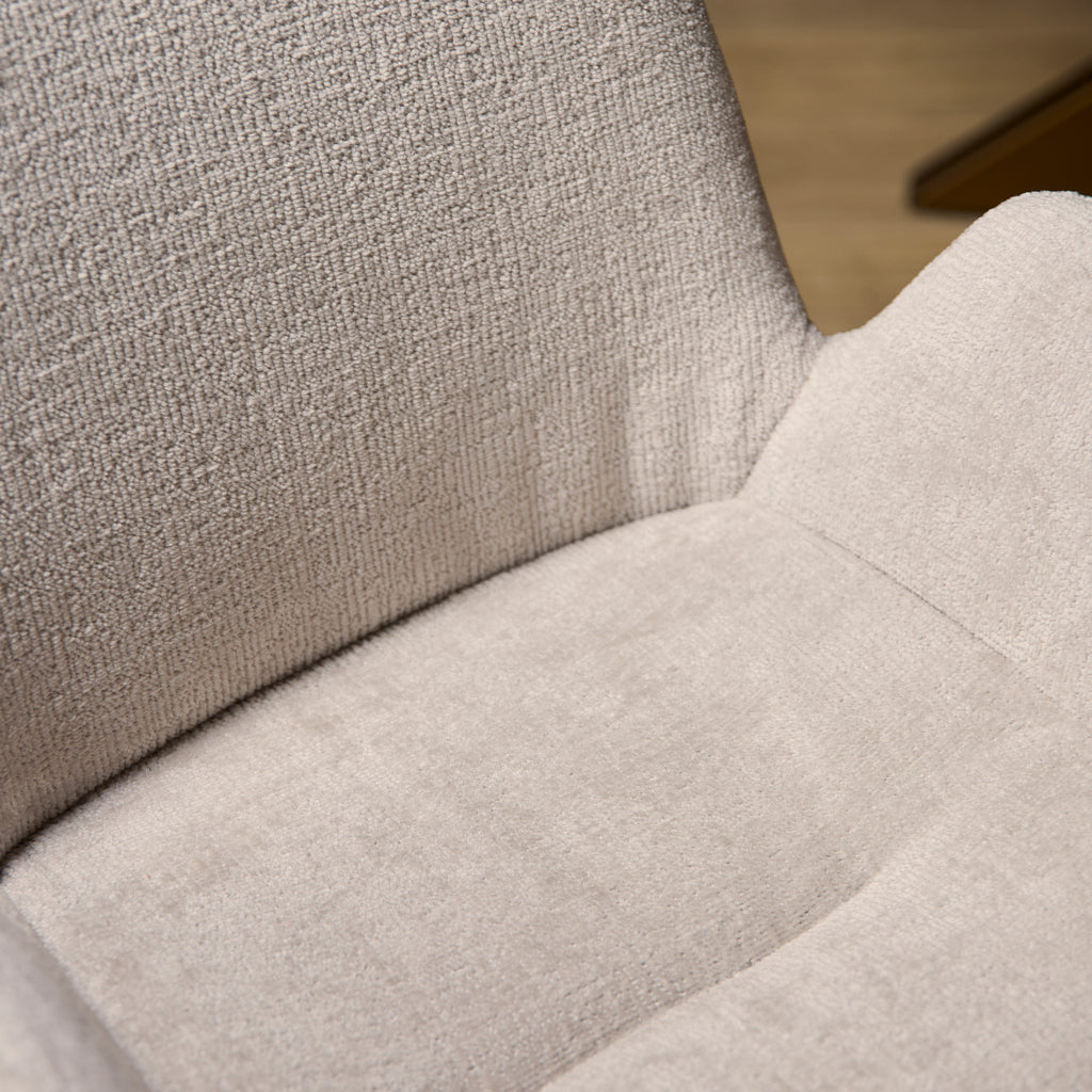 Esszimmerstuhl Evan Sand – Polsterstuhl aus Stoff mit hellem Gestell, 60×83×63 cm, eleganter Komfortstuhl im modernen Design