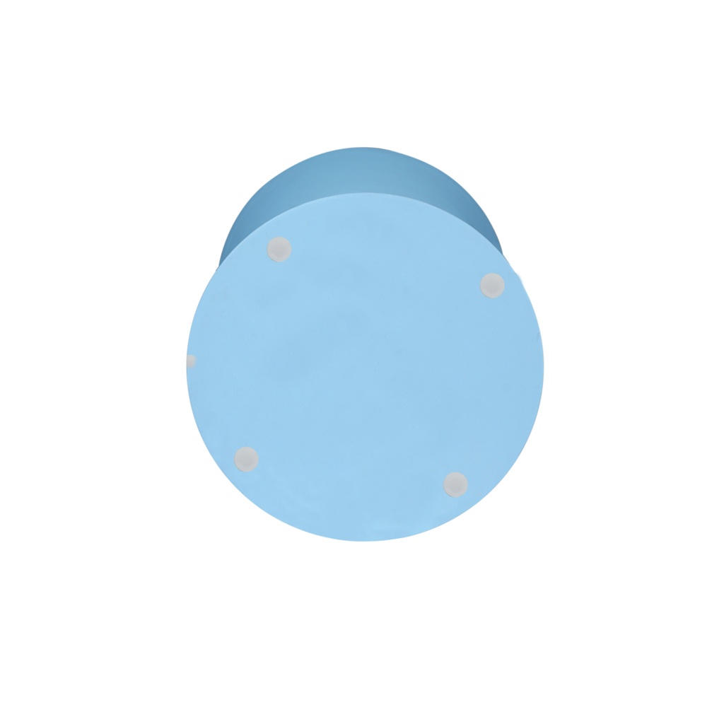 Beistelltisch Abbey 33x33x45 cm – Designer-Tisch aus Mangoholz mit blauem Finish