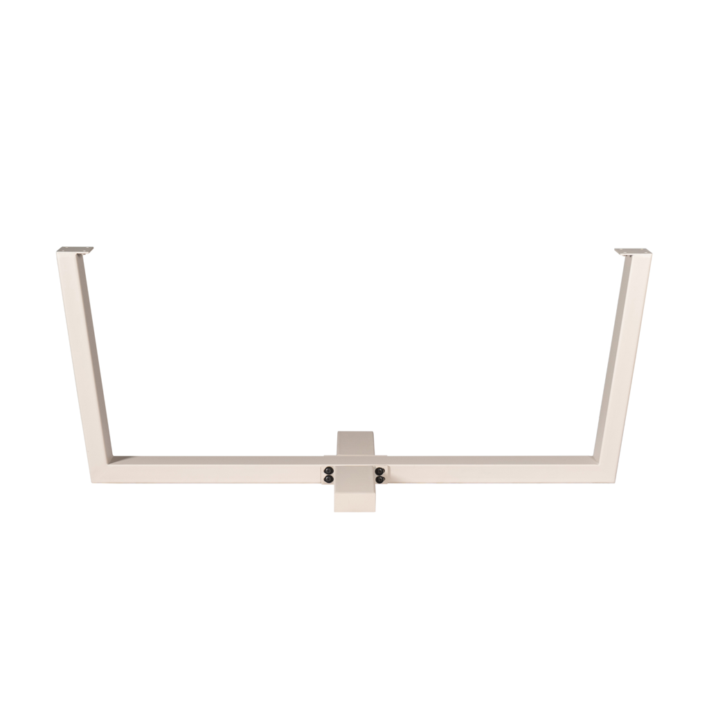 Tischbein Kreuzbein Sand – elegantes Metallgestell mit Sandfinish, 180 x 80 x 73 cm, passend für Tischplatten 160–240 cm