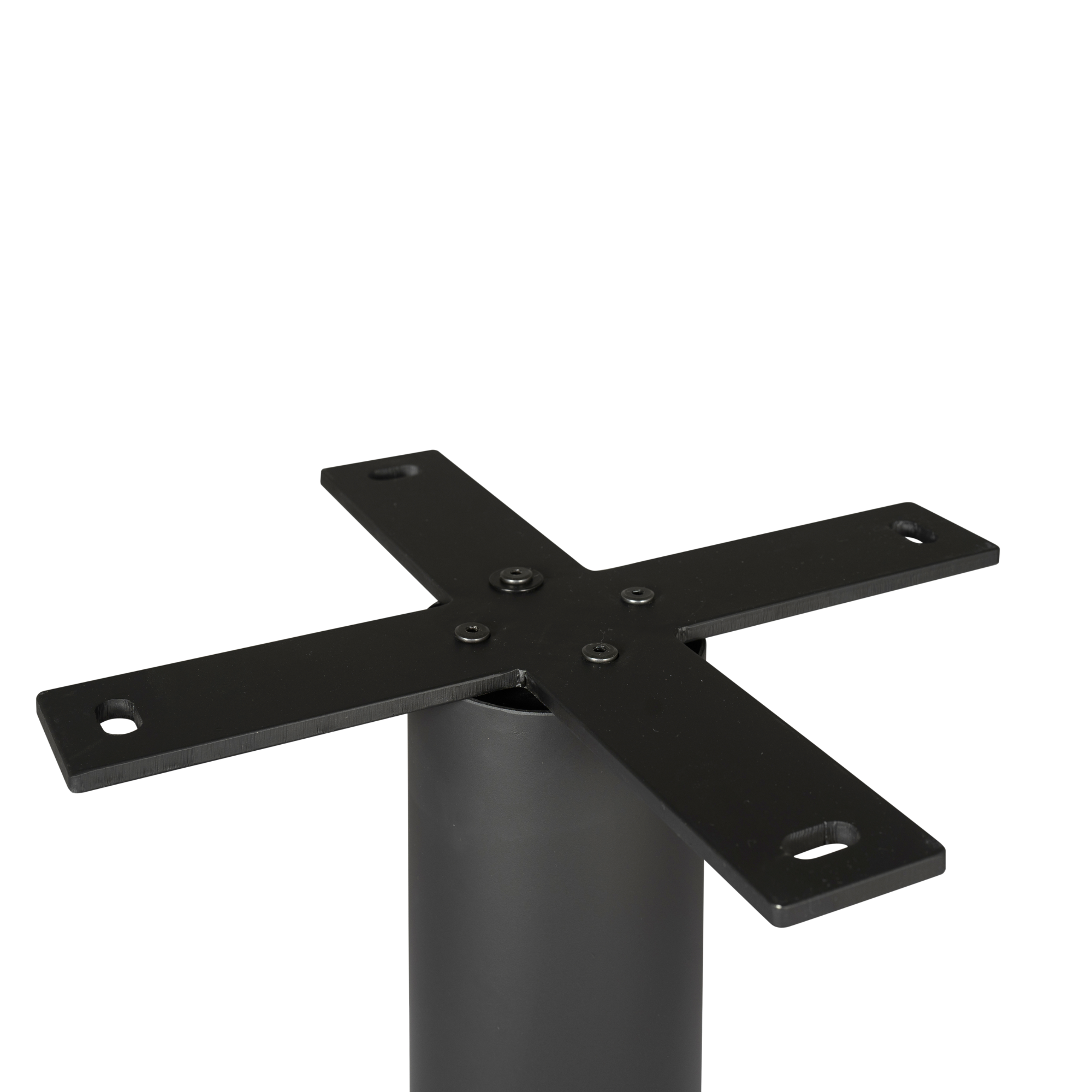 Tischbein Schwarz – modernes Metallgestell 70×70×73 cm für runde Tischplatten, stilvolle Tischbasis