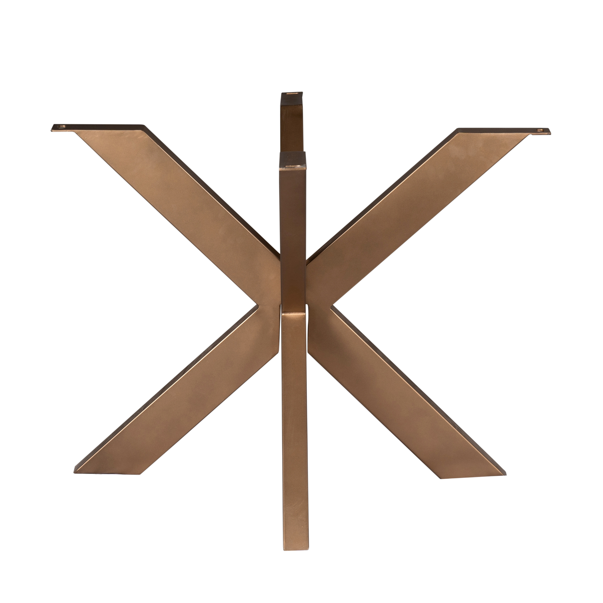 Tischbein Bronze – Metallfuß für runde Tischplatten Ø110–150 cm, 100×100×73 cm