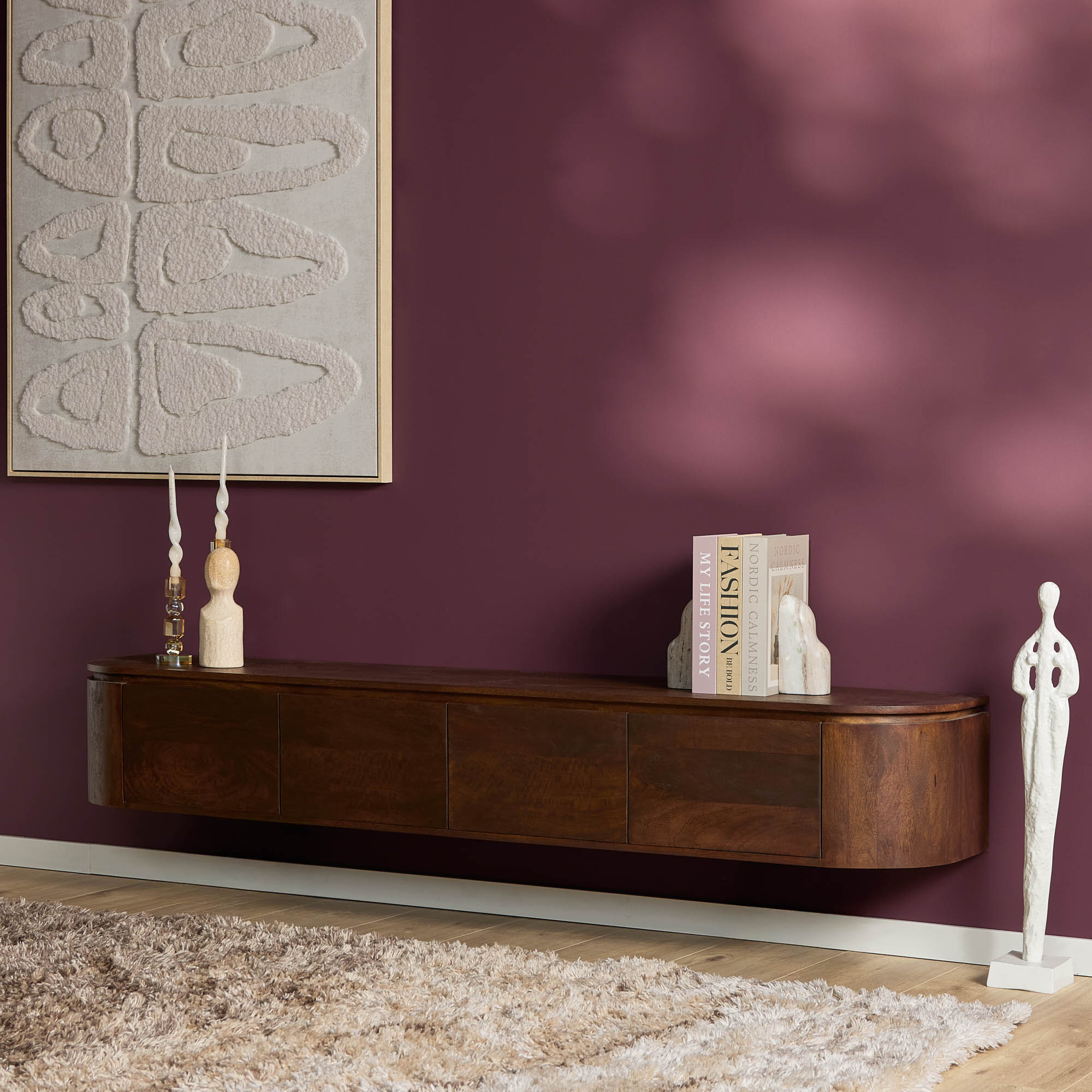 TV-Board Excellent Braun | 200×35×45 cm