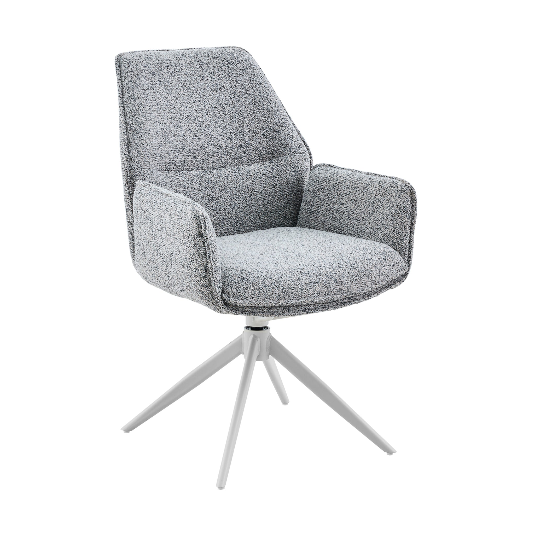 Esszimmerstuhl Hera | Grau | Mit Armlehne