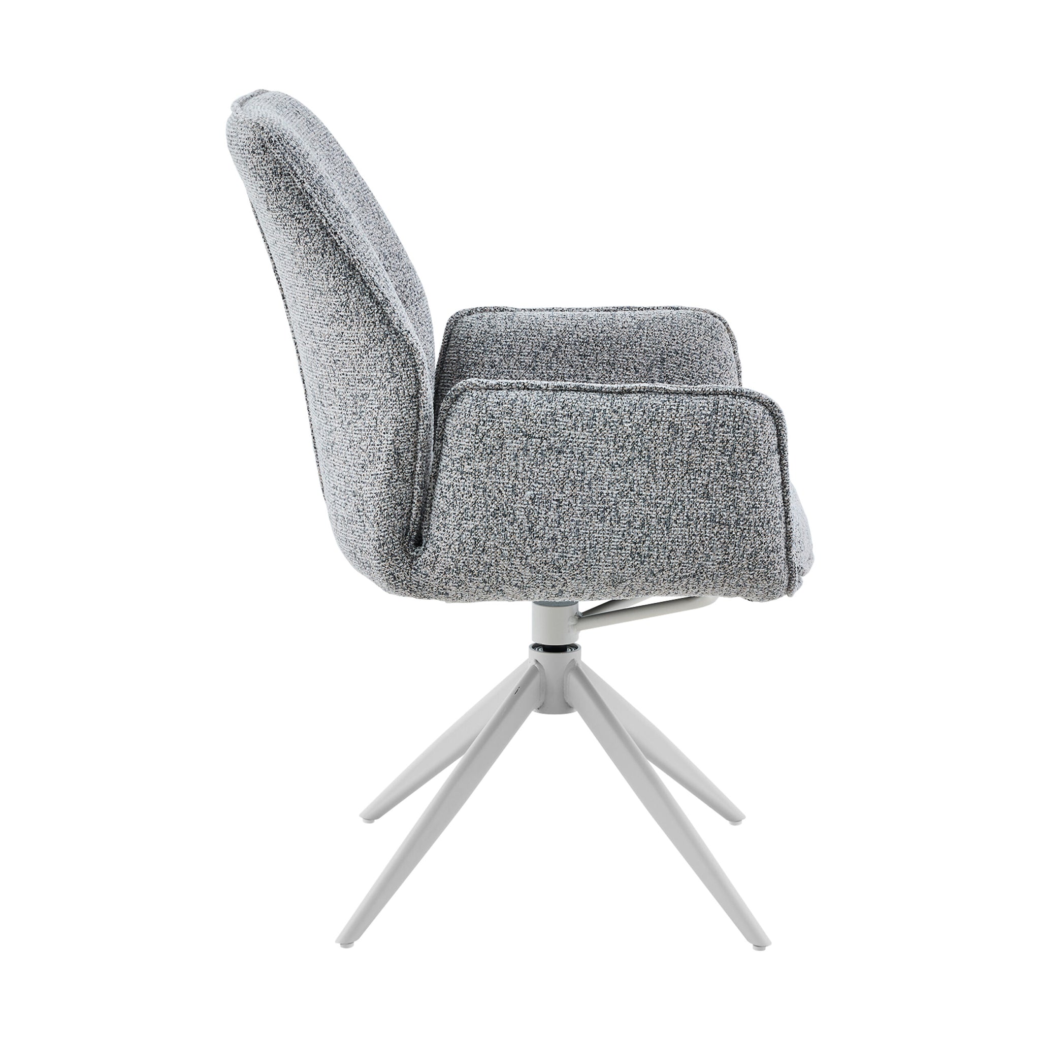 Esszimmerstuhl Hera | Grau | Mit Armlehne