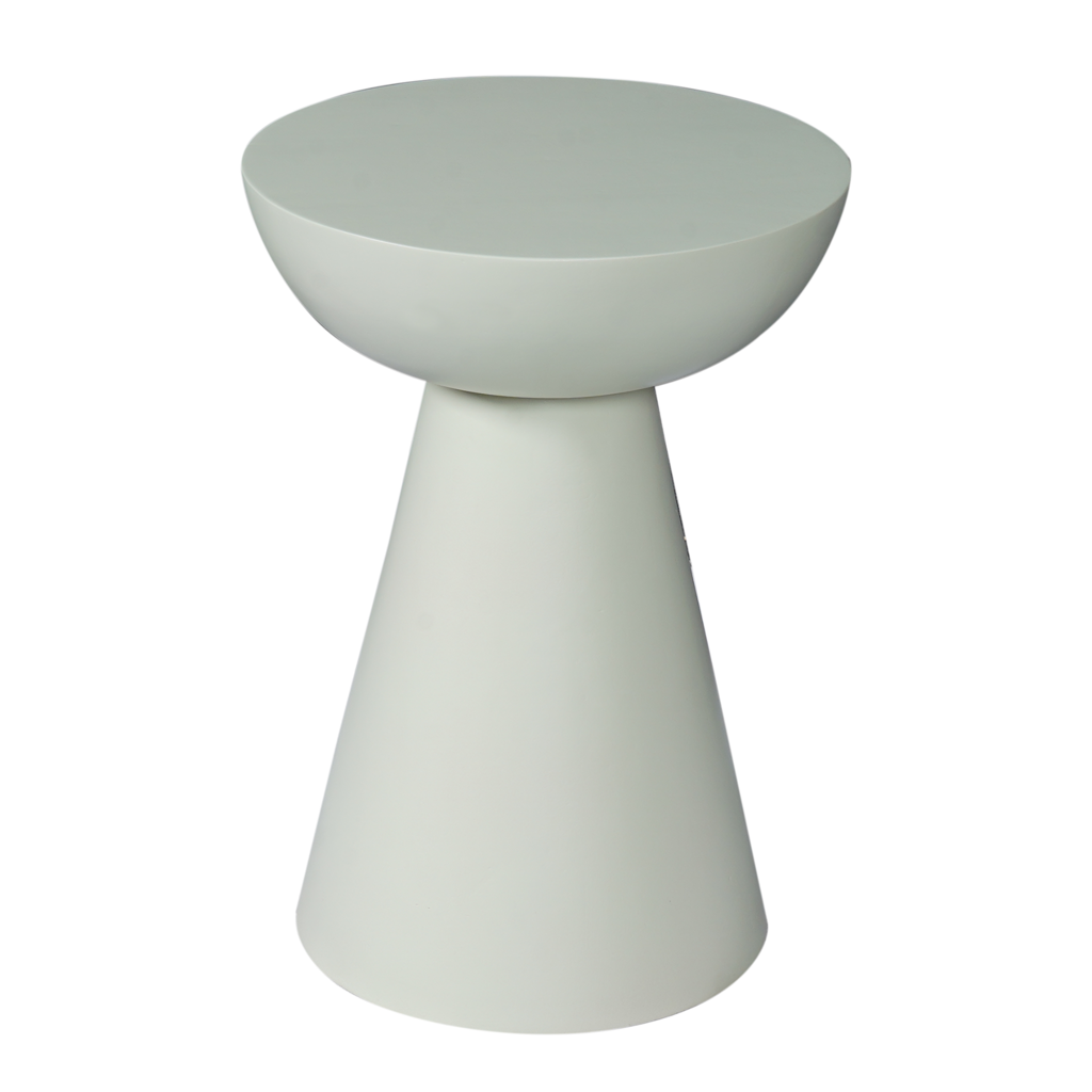 Beistelltisch Nilo 30x30x42 cm – Mangoholz mit grünem Finish, modernes Design