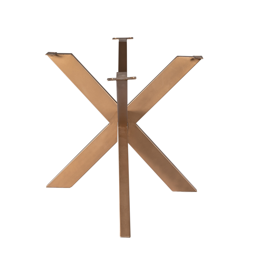 Tischbein Matrix Bronze – Metall-Tischfuß 160×73×83 cm, passend für ovale & rechteckige Tischplatten 200/220/240×100 cm