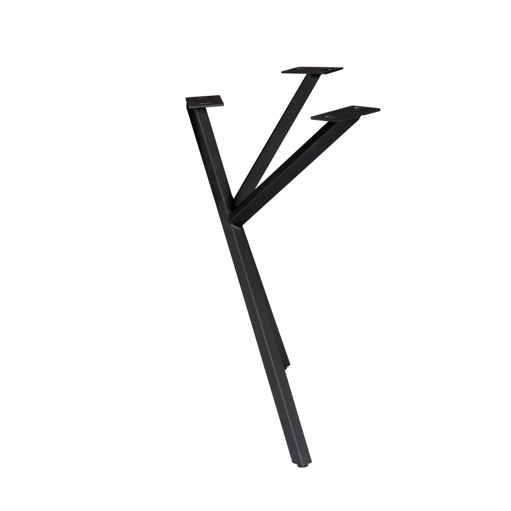 Tischbein Schwarz 53x71x74 cm – modernes & stabiles Metallgestell für individuelle Tischplatten