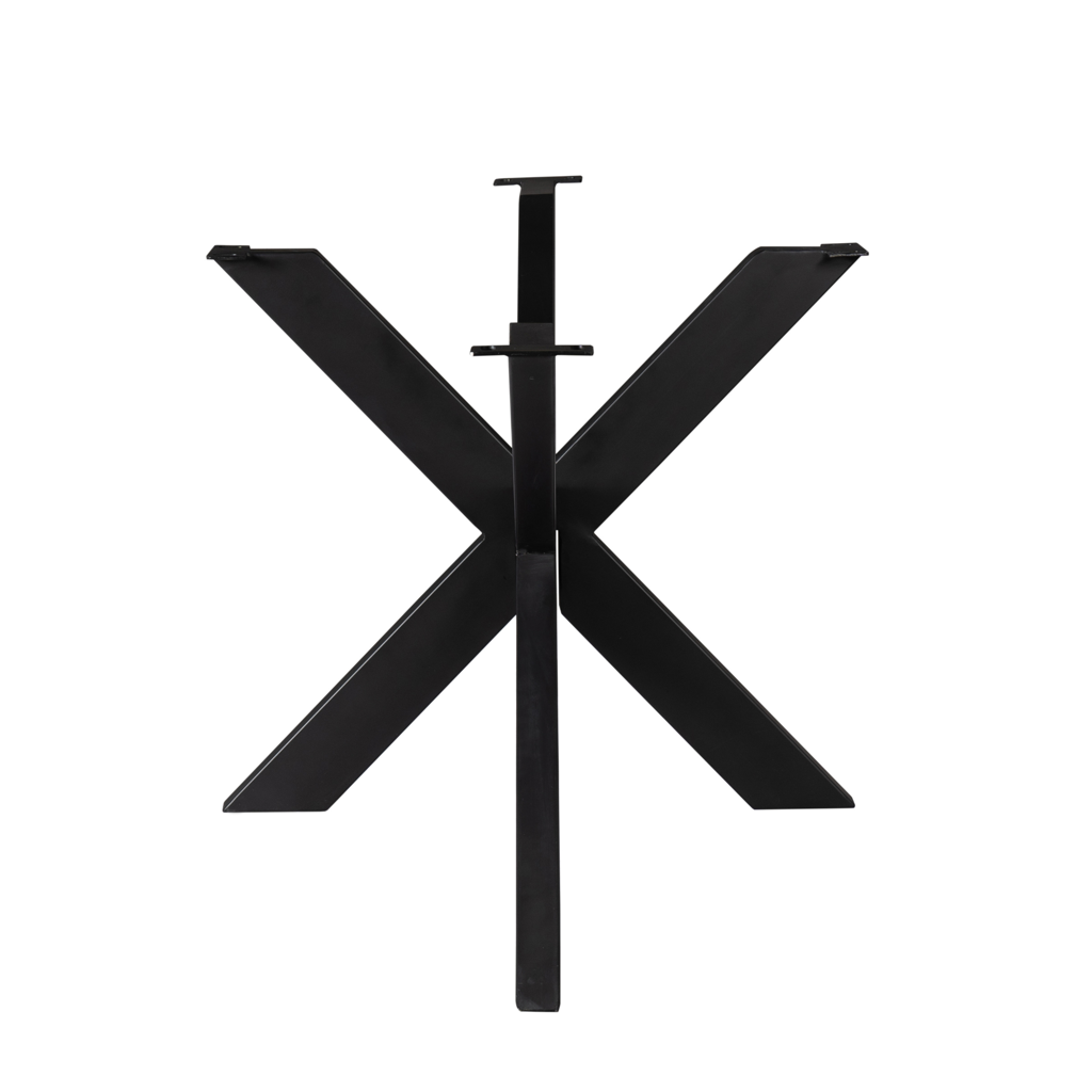 Tischbein Matrix Schwarz 160x83x73 cm – modernes Metallbein für Tischplatten 200–240 cm