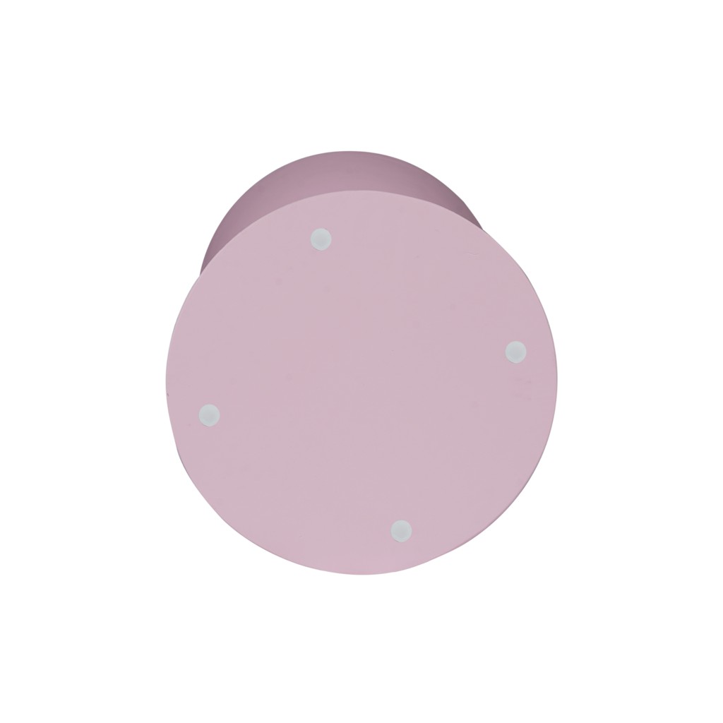 Beistelltisch Abby 33x33x45 cm – Designer-Tisch aus Mangoholz mit rosa Finish für Wohnzimmer & Lounge