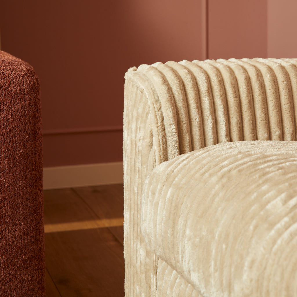 MeinLieblingsplatz Teddy U-Sofa, Beige, 372 x 199 x 87 cm