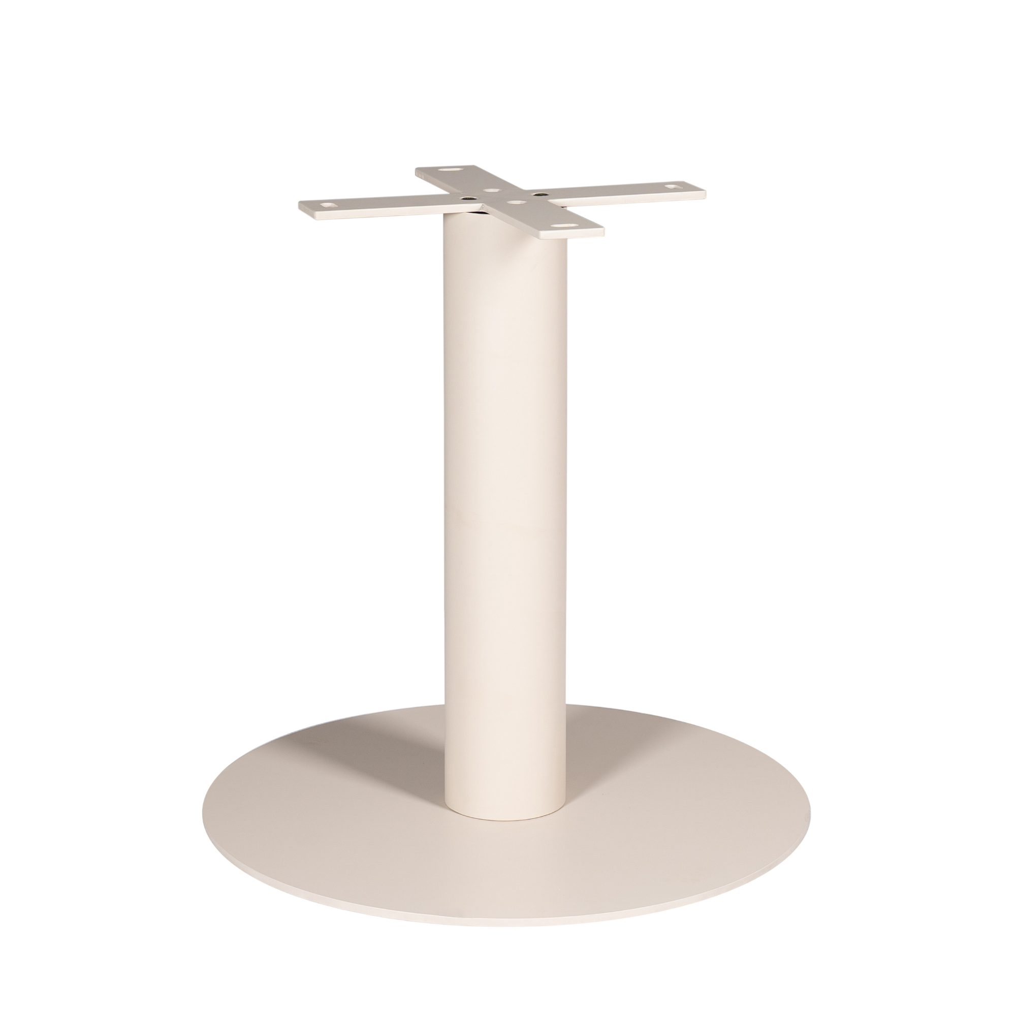 Tischbein Sand – Metallfuß für runde Tischplatten Ø110–140 cm, 70×70×73 cm
