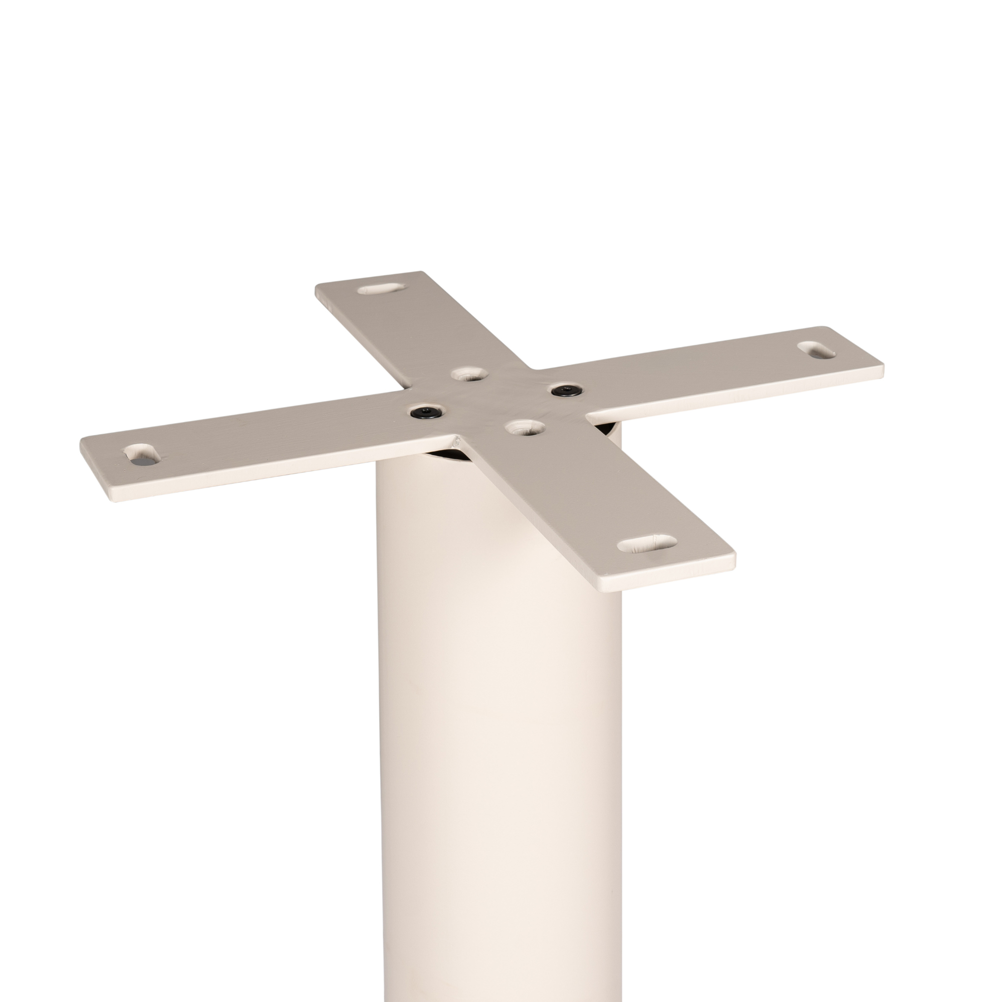 Tischbein Sand – Metallfuß für runde Tischplatten Ø110–140 cm, 70×70×73 cm