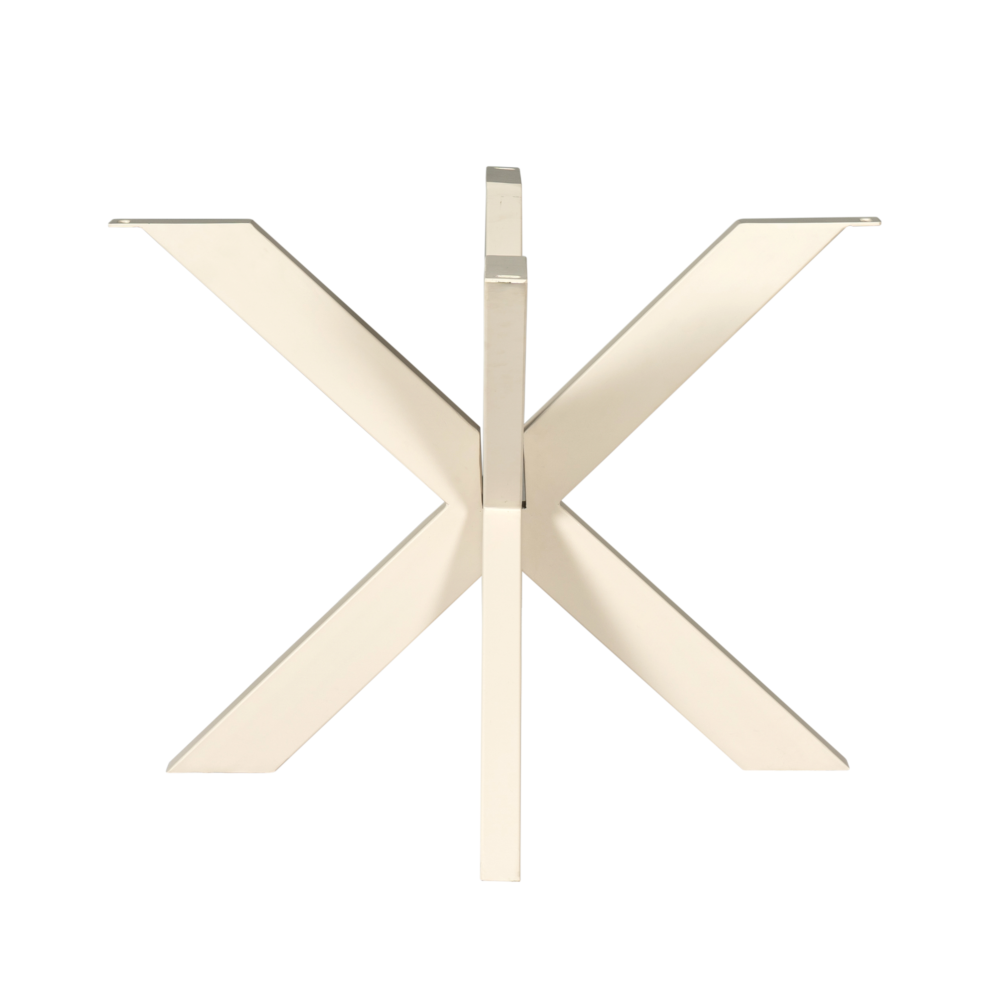 Tischbein Matrix Sand – modernes Metallbein für runde Tischplatten, 100 x 100 x 73 cm, stilvolles Fundament für individuelle Esstische