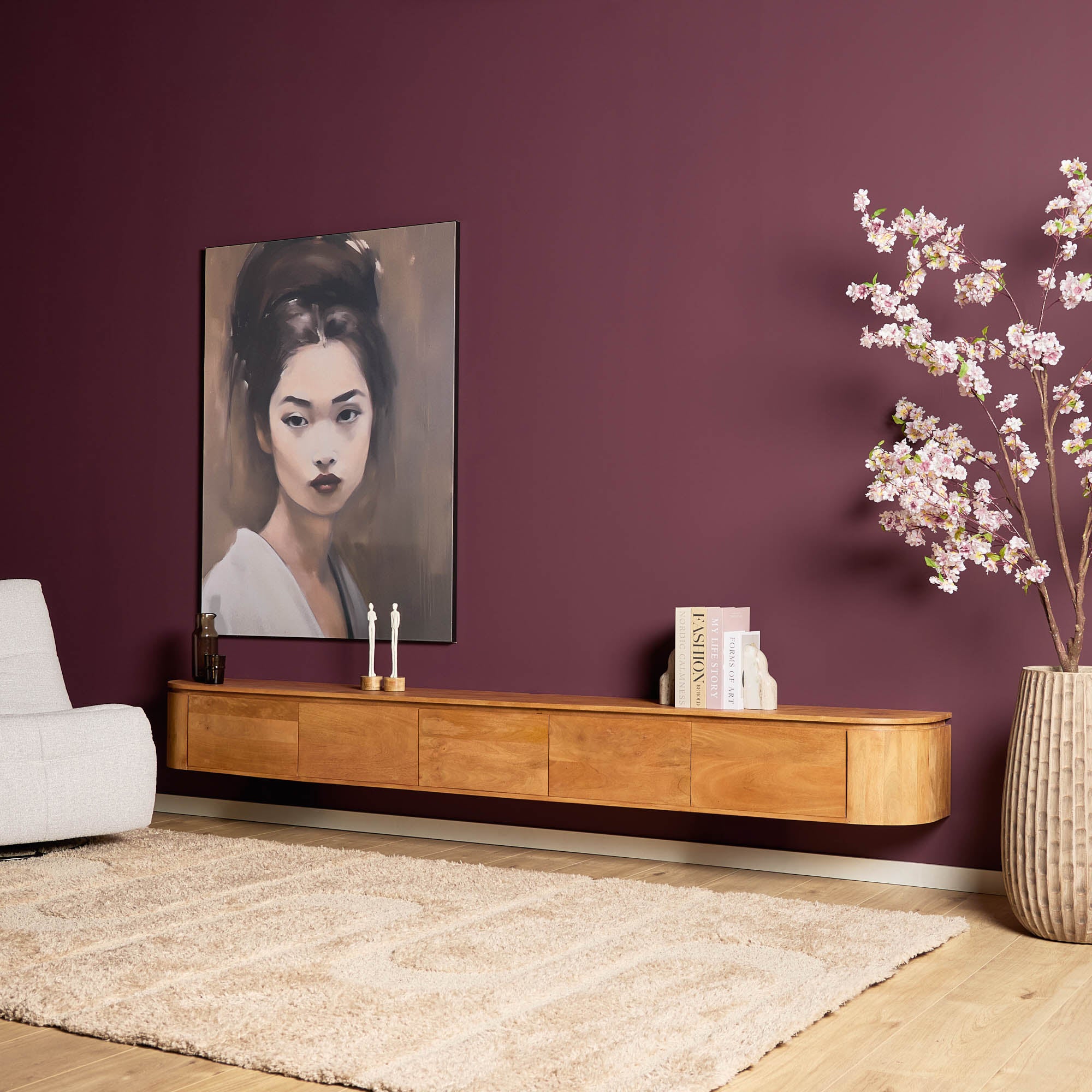 Tv-Board Excellent Natur| 280 cm