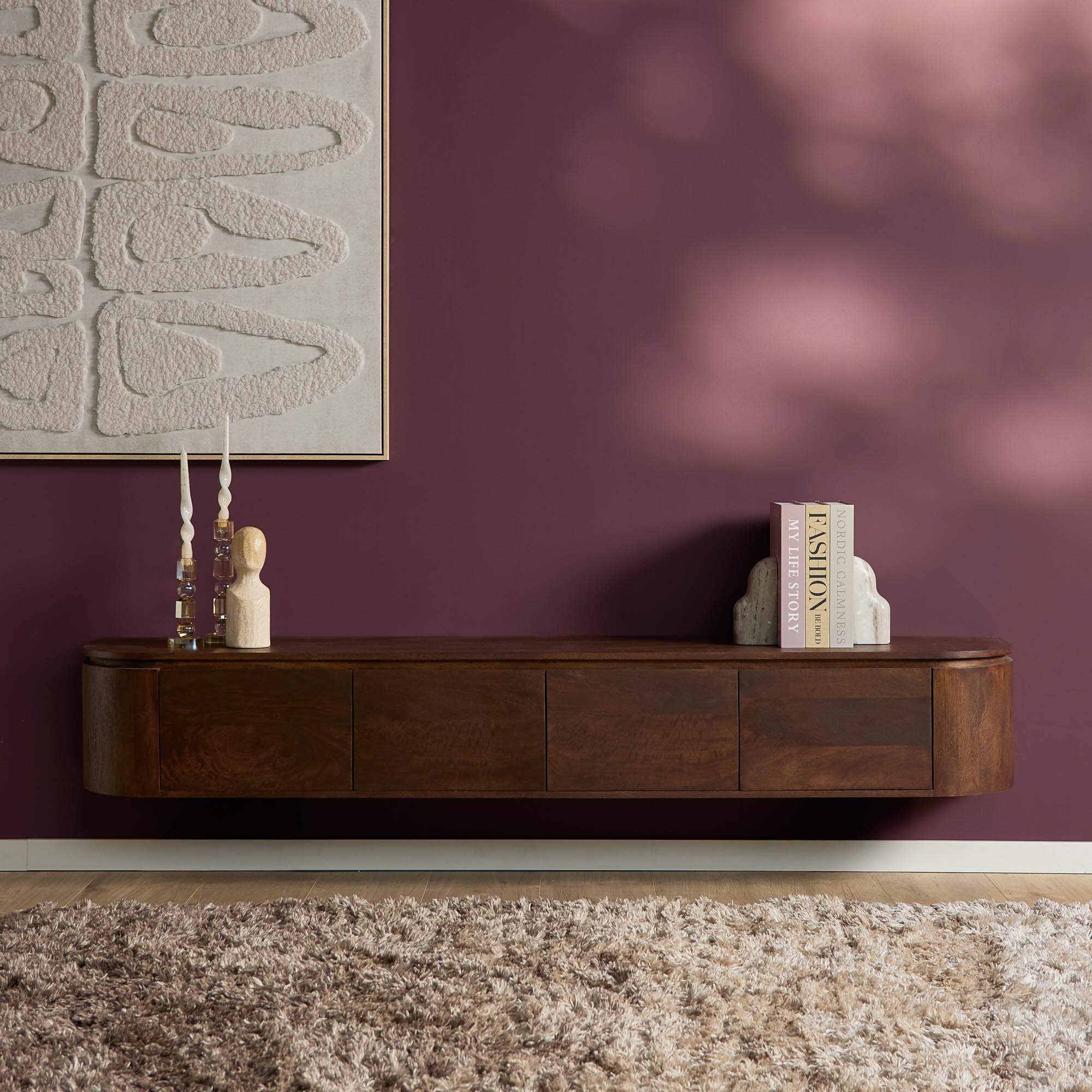 TV-Board Excellent Braun | 200×35×45 cm