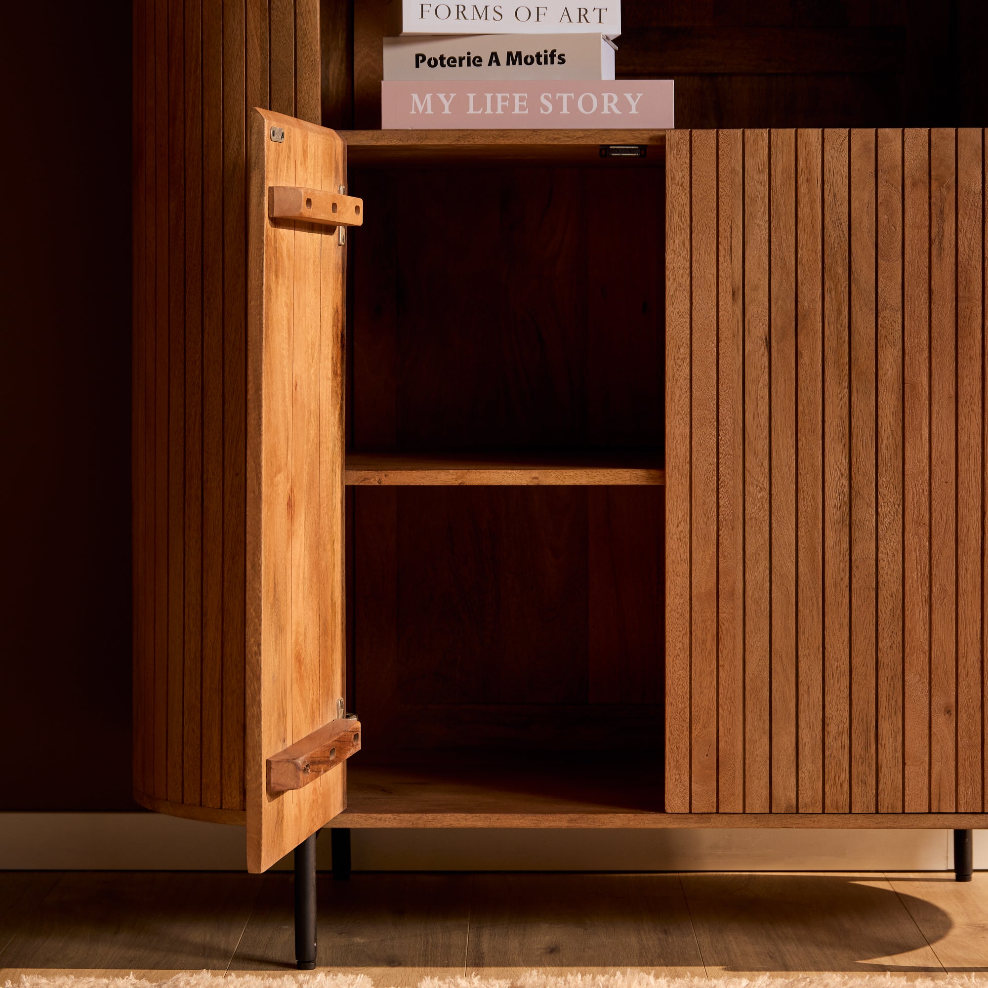 Wandkast Sole | 115 cm | Naturholz